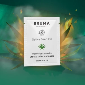 BRUMA - SATIVA-SAMENÃL-GLEITGEL MIT WÃRMENDEM CANNABISGESCHMACK 6 ml